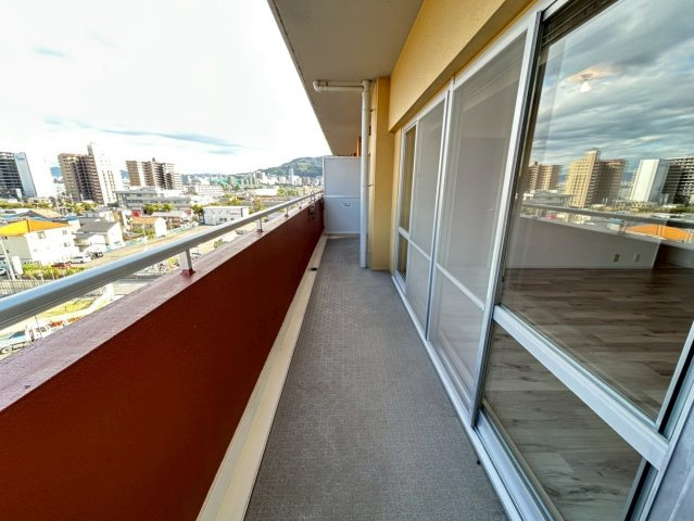 駅近タワーマンション☆３ＬＤＫ☆リフォーム完了で即入居ＯＫ☆ファーストタワー大津ＭＡＲＹのバルコニー|バルコニー