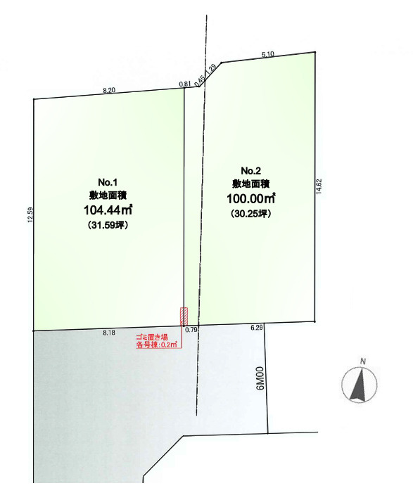 練馬区田柄3丁目　フリープラン対応　南道路全2区画