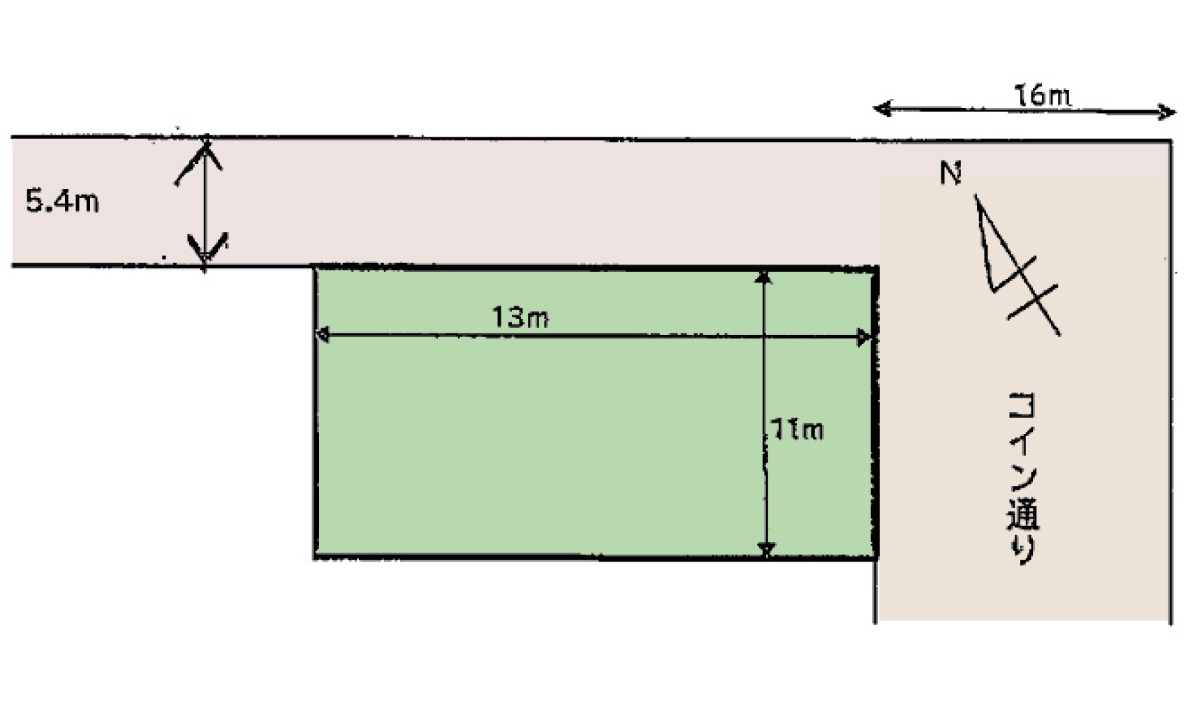 広島市佐伯区五日市中央４丁目　土地の土地図