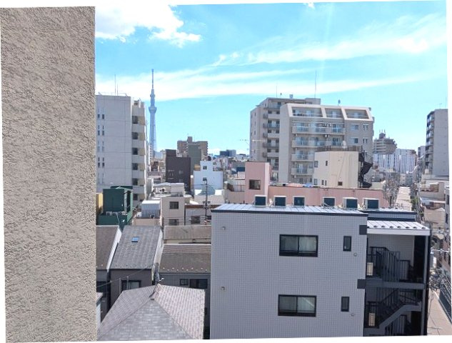 ニド三ノ輪の設備|6Fバルコニーからの眺望
