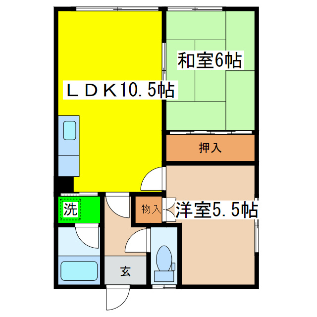 カーサ貴樹の間取り