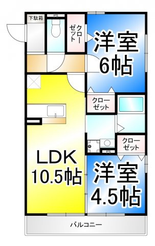 ラ　メゾン　ドュ　ブランの間取り