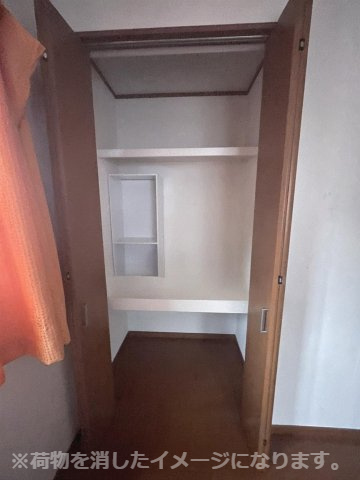 中古戸建・中古住宅　郡山市田村町東山1丁目　守山小・守山中の収納|※荷物を消したイメージになります。仕切があるので普段使いと分けて収納可能です！