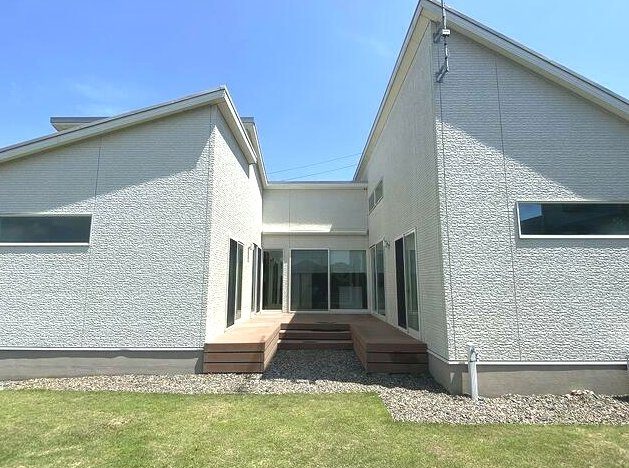 長生郡一宮町東浪見　平家中古戸建の庭|平成23年1月築2LDK平家 敷地約125坪バーデキューやドックランが可能です5台可オール電化海近