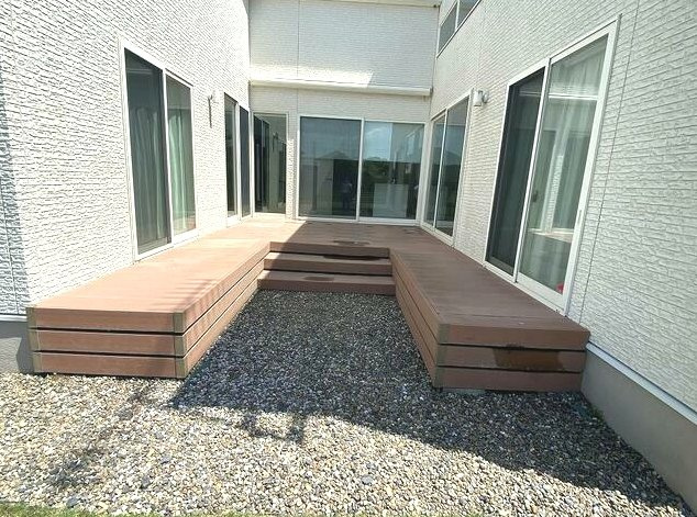 長生郡一宮町東浪見　平家中古戸建の庭|平成23年1月築2LDK平家 敷地約125坪バーデキューやドックランが可能です5台可オール電化海近