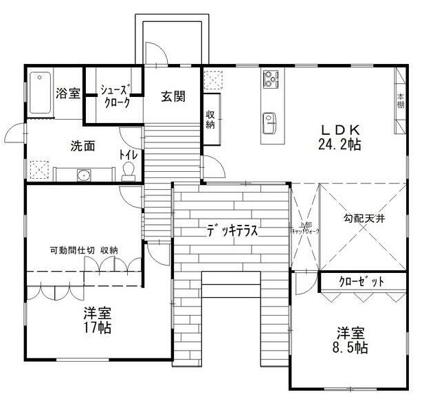 長生郡一宮町東浪見　平家中古戸建の間取り|図面と現況に相違がある場合、現況を優先致します。