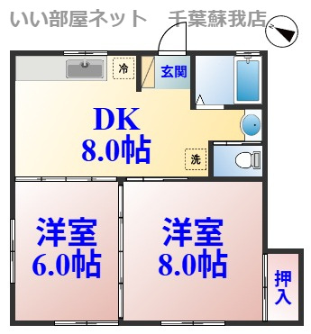 第3タウニィ宮崎の間取り|ひと味違う？不動産屋のイメージを変えたい！『いい部屋ネット千葉蘇我店』へ是非お越しください♪