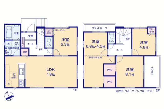 熊谷市別府２丁目　新築戸建　全1棟　の間取り