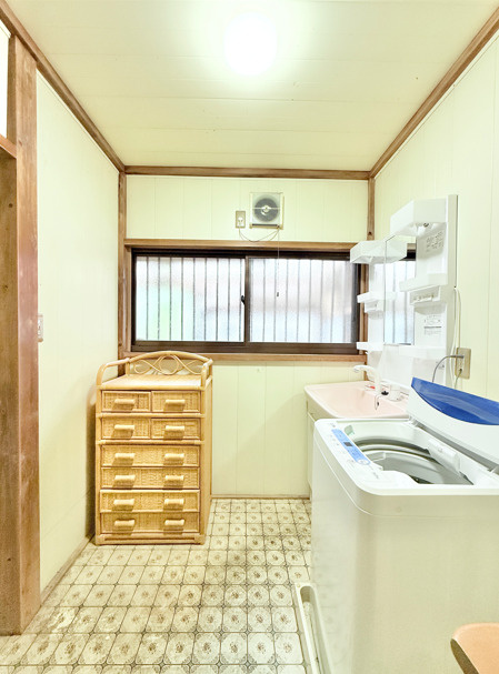 浜名区宮口の脱衣所|洗面室はゆとりの空間！
