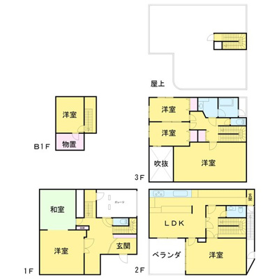 【区画図】 | 恵比寿南2丁目ビル