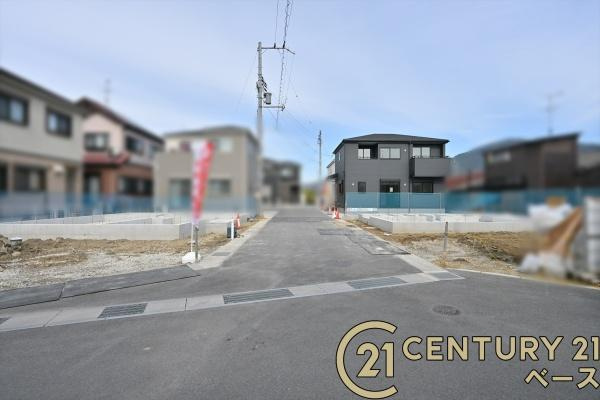 リーブルガーデン粟殿 ３号棟 ／新築一戸建の前面道路含む現地写真|■現地撮影写真■お気軽にお問い合わせくださいませ！