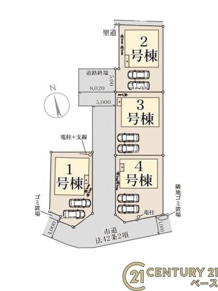 リーブルガーデン粟殿 ３号棟 ／新築一戸建の区画図|■こちらの物件は３号棟です！■