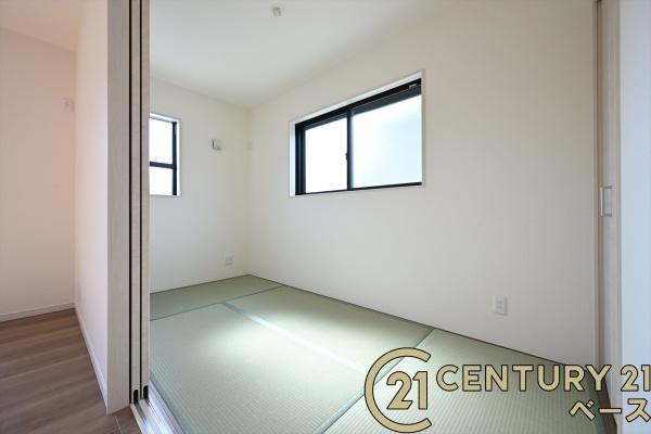 リーブルガーデン粟殿 ３号棟 ／新築一戸建の和室|■現地撮影写真■ほっこり落ち着ける和室！客間としてもご利用いただけます！