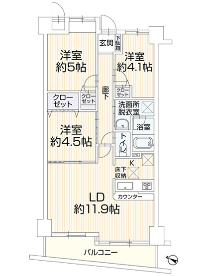 【間取り】 | ナイスアーバン新川崎ステイツ