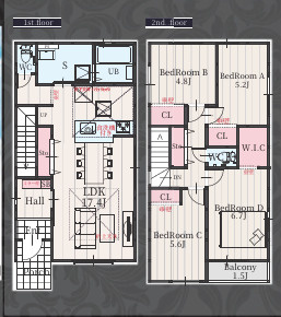  | 【名古屋市中村区京田町2丁目11-2新築戸建３号棟】✨️仲介手数料無料✨️日吉小学校・豊国中学校