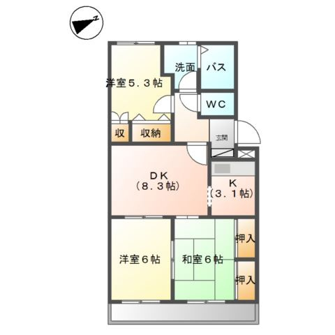 レジデンスコート東山の間取り