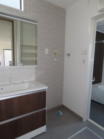 川越市笠幡未入居戸建の洗面所