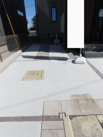 川越市笠幡未入居戸建の駐車場