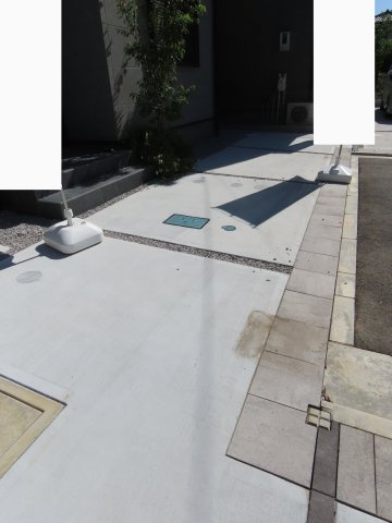 川越市笠幡未入居戸建の駐車場