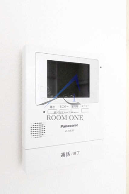 朝日ビルのセキュリティ|モニター付きインターホンです。
