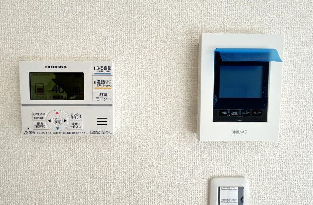 全３区画★完成物件につき即入居可★リーブルガーデン亀岡市千代川町３期のセキュリティ|TVモニター付きインターフォン