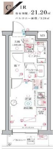 クレヴィスタ阪東橋の間取り
