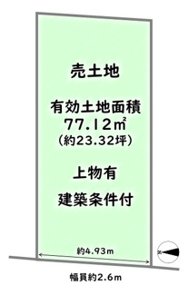 【土地図】 | 中京区壬生松原町　建築条件付