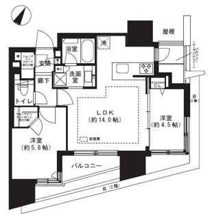 【間取り】 | クレストラフィーネ旗の台