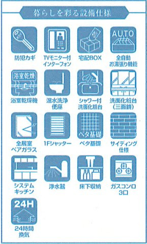 あきる野市三内　新築戸建全3棟の設備