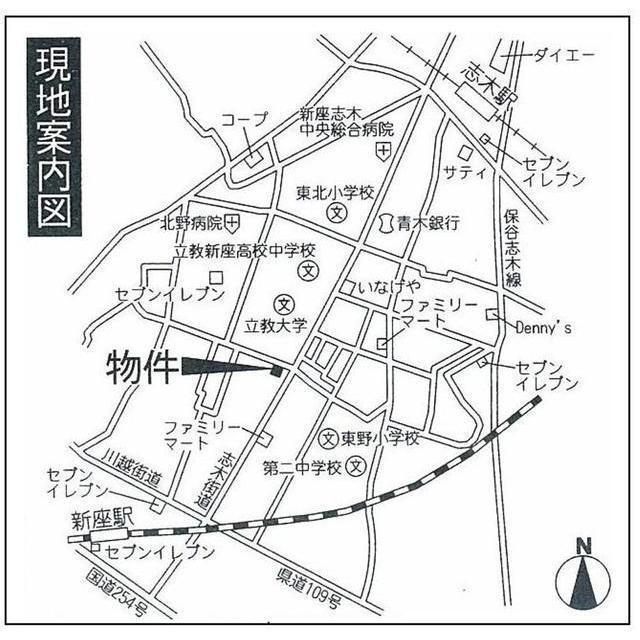 クリエール志木の地図