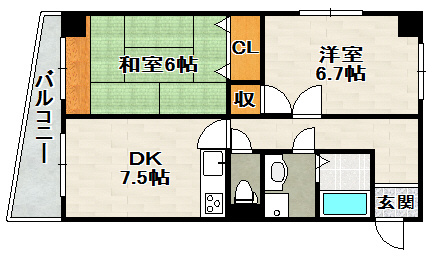ラ・宝塚の間取り