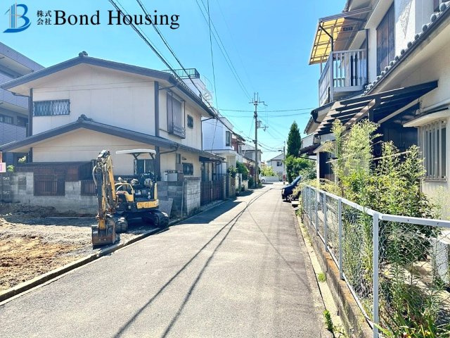 建築住宅性能評価取得　大久保町江井島　新築限定1棟の前面道路含む現地写真