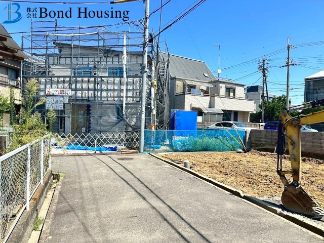 建築住宅性能評価取得　大久保町江井島　新築限定1棟の前面道路含む現地写真