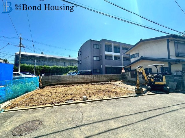 建築住宅性能評価取得　大久保町江井島　新築限定1棟の前面道路含む現地写真