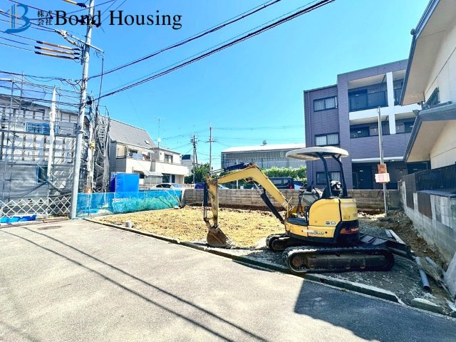 建築住宅性能評価取得　大久保町江井島　新築限定1棟の前面道路含む現地写真