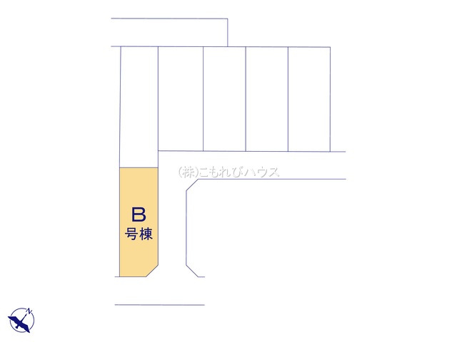 第17上尾上　新築一戸建て　Bの区画図|B号棟