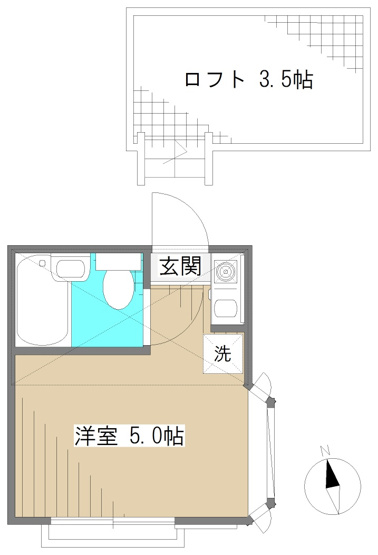 【間取り】 | ハイツ江古田B棟