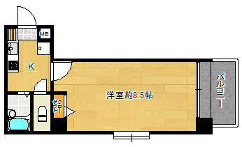 ヴォーヌンク日赤通りの間取り