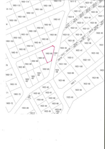 茨城県筑西市玉戸　土地の区画図