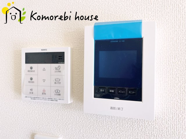 第17上尾上　新築一戸建て　Eの防犯設備|来客時も画面で確認できる安心のTVモニターフォン。録画機能も付いているの安心。忙しい毎日をしっかりサポートします。