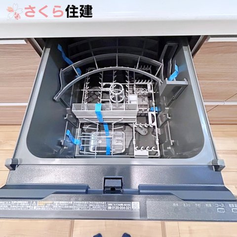 宇都宮市大寛1丁目1号棟のキッチン|食洗器完備