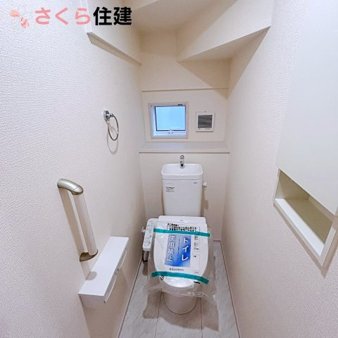 宇都宮市大寛1丁目1号棟のトイレ|トイレは各階にあります