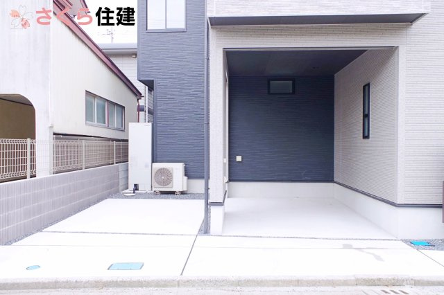 宇都宮市大寛1丁目1号棟の駐車場|インナーガレージのほか1台駐車可能です