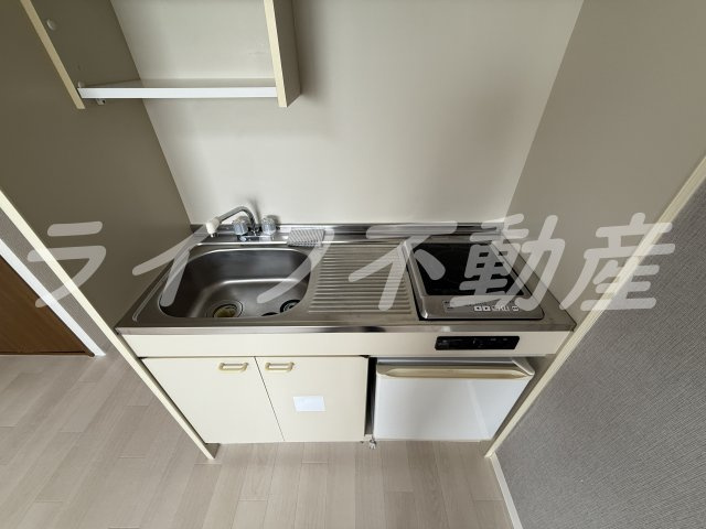 グランメール高井田のキッチン|コンパクトなキッチンで掃除もラクラク