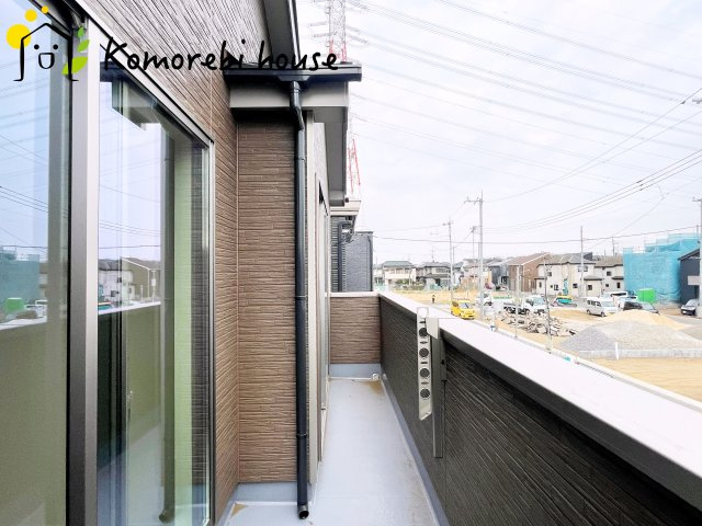 第17上尾上　新築一戸建て　Fのバルコニー|陽当たり良好なバルコニーです