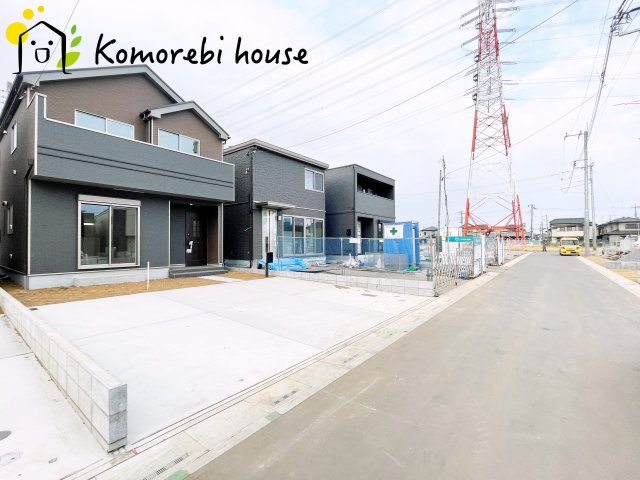 第17上尾上　新築一戸建て　Fの前面道路含む現地写真|前面道路含む現地写真です