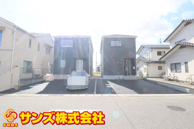郡山市御前南５丁目　　　２号棟　　朝日が丘小学校、郡山第７中学区の外観|北側から見た区画全体