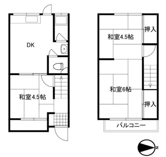 【間取り】 | 尼崎市元浜町4丁目　中古戸建