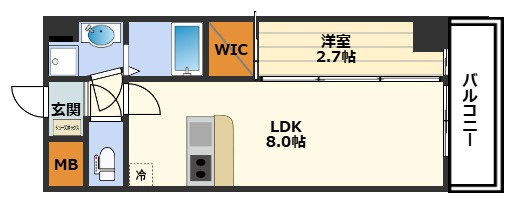 セレニテ天六ミラクの間取り