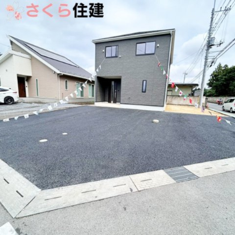 那須塩原市上厚崎第７の外観|駐車は広々4台可能なので、来客時も駐車に困りません